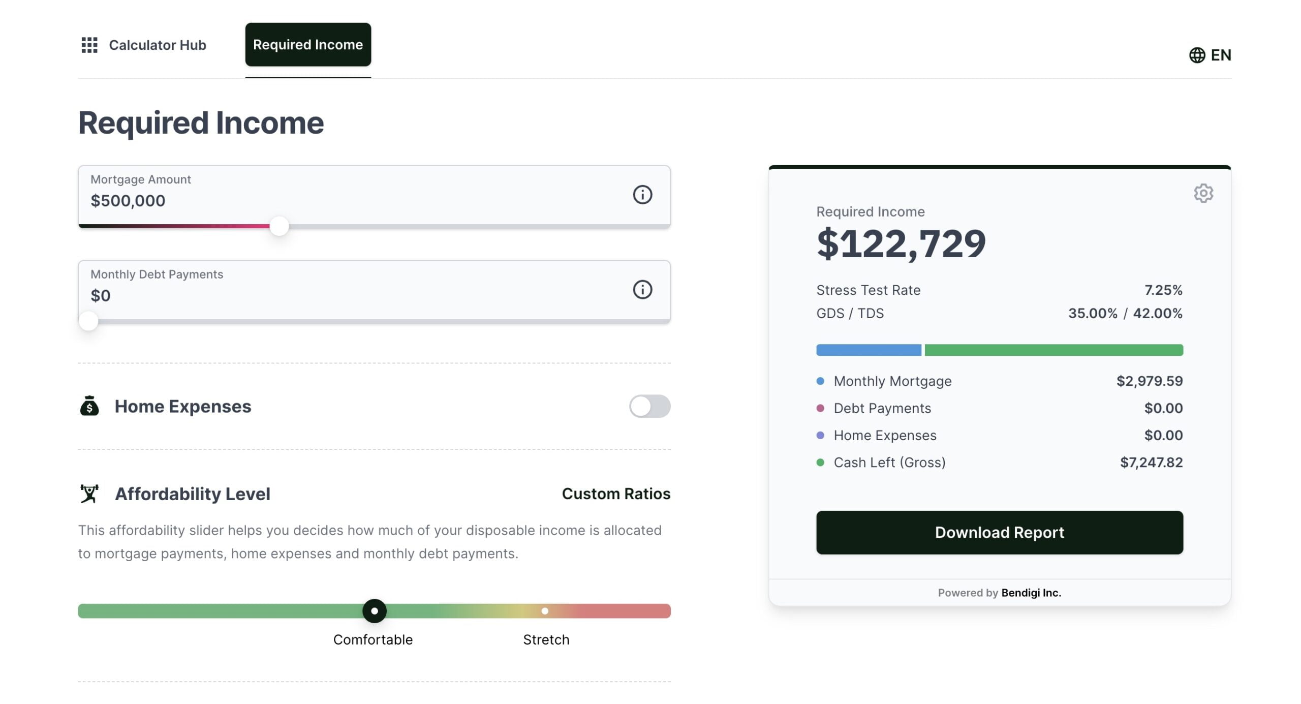 Required Income Calculator • Haystax